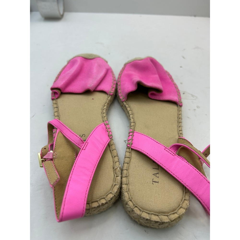Talbots Izzy DOrsay Espadrille Sandals Womens 6 Pink
